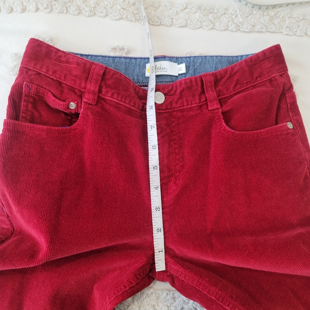 BODEN Boys Corduroy Pants size 13Y Red - Picture 12 of 15
